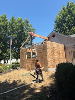 Custom pole barn garage in East Columbus Ohio